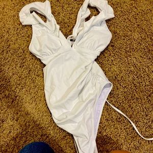 Really cute white swimming suit wore one time!